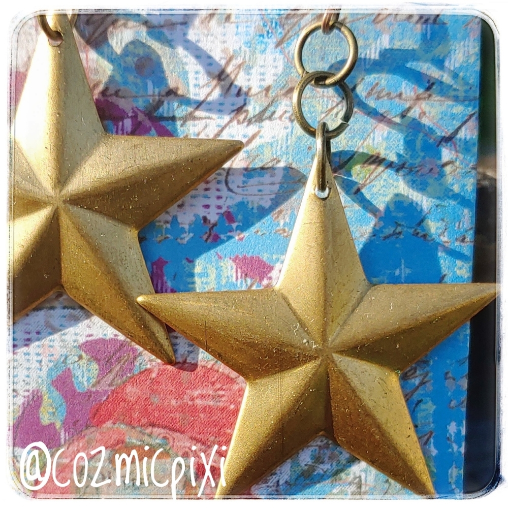 New!✨Brass Star Earrings
